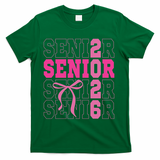 Senior 2026 Coquette T-Shirt - Green