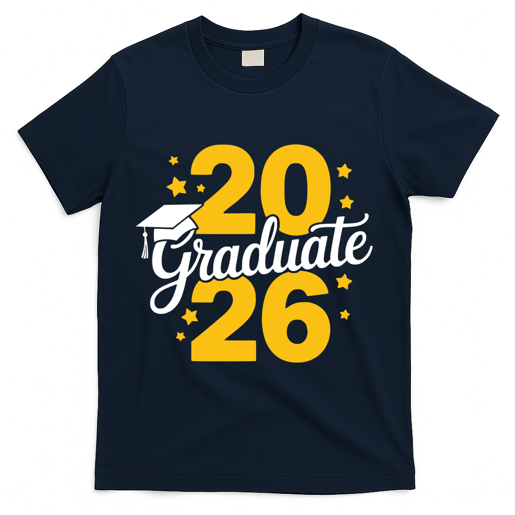 Senior 2026 Class Of Graduation T-Shirt - Navy
