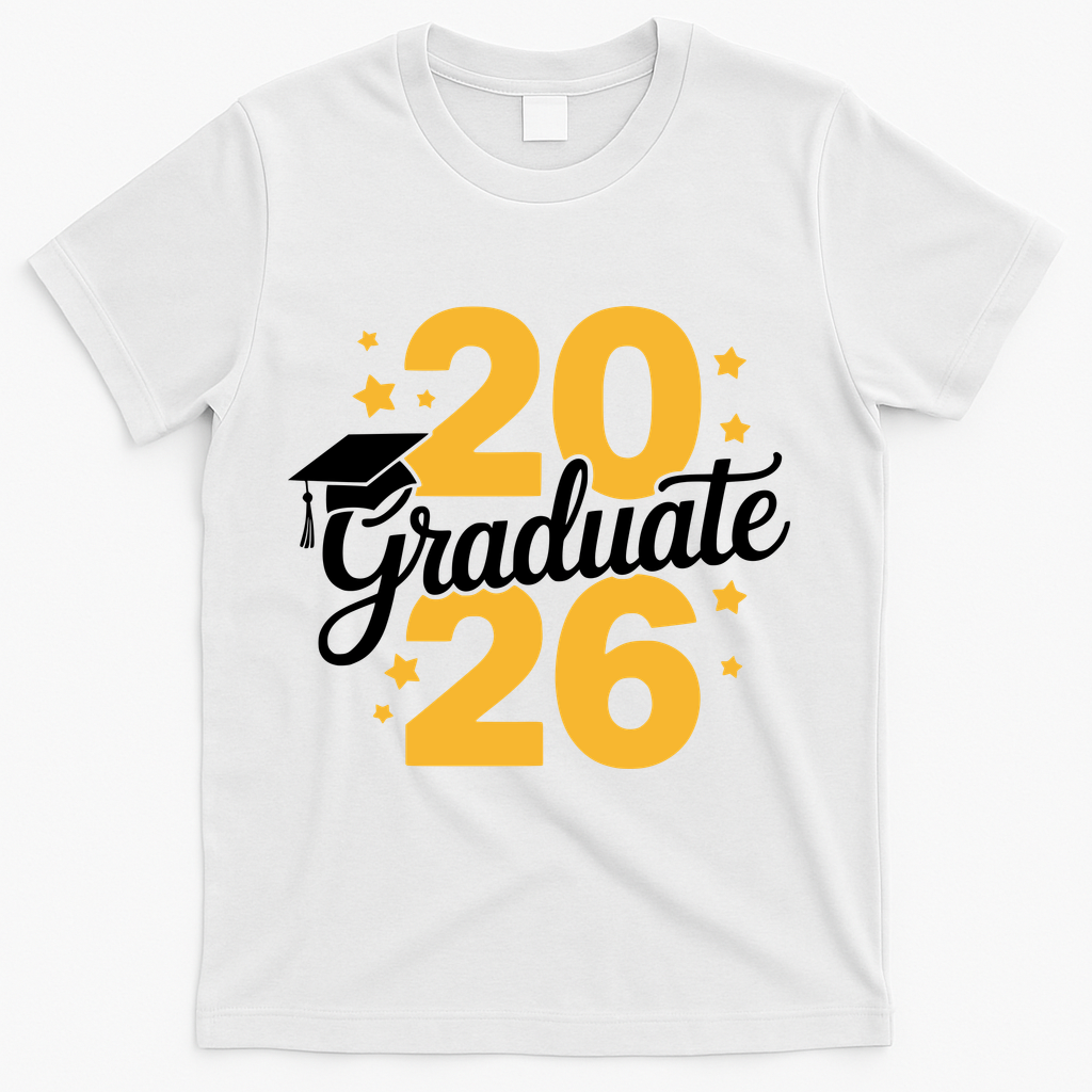 Senior 2026 Class Of Graduation T-Shirt - White