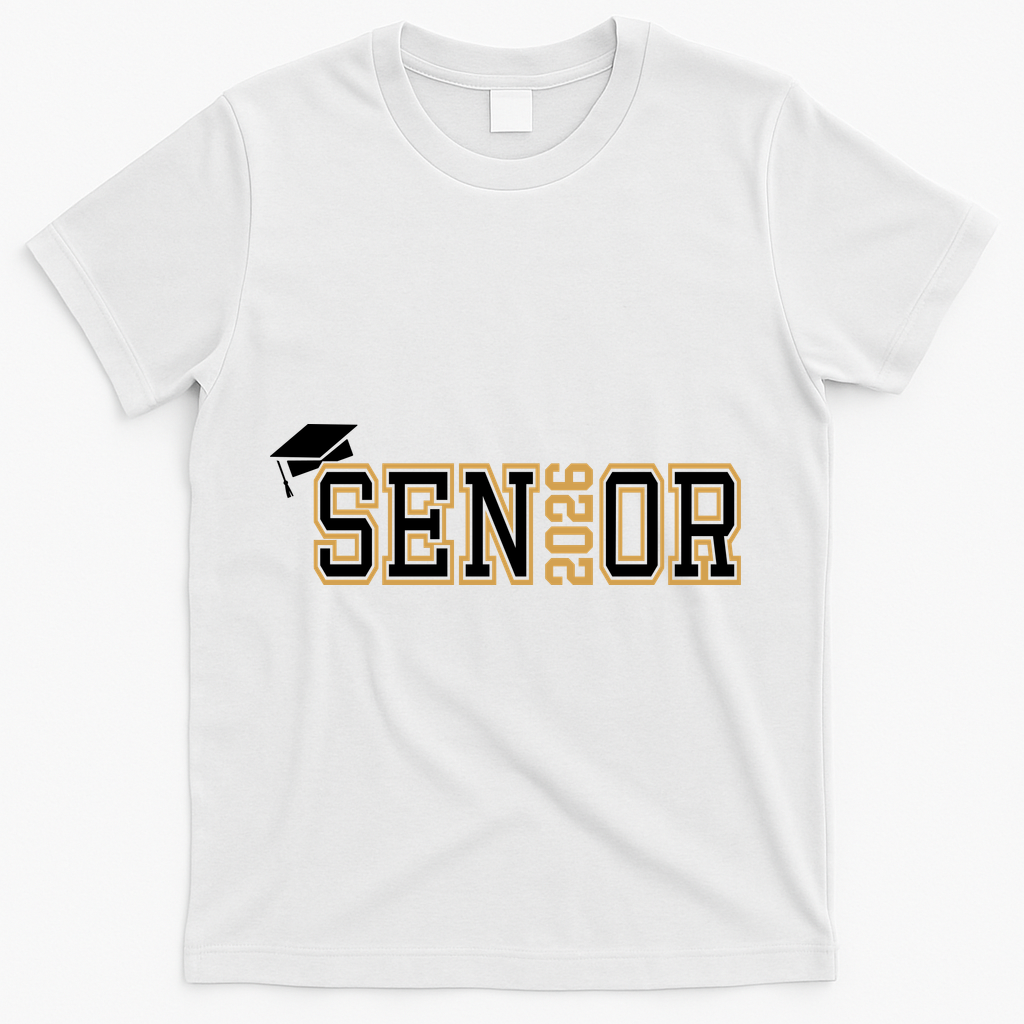 Senior 2026 Graduation T-Shirt - White