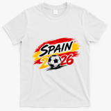 Spain 2026 Soccer Fan Apparel Champions T-Shirt - White
