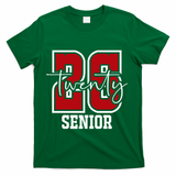 Senior 2026 Twenty 26 High School Graduate Merch T-Shirt - Green