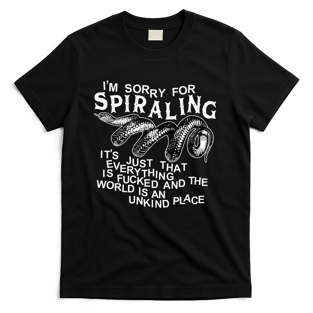 SORRY 4 SPIRALING (for dark colors) - Black