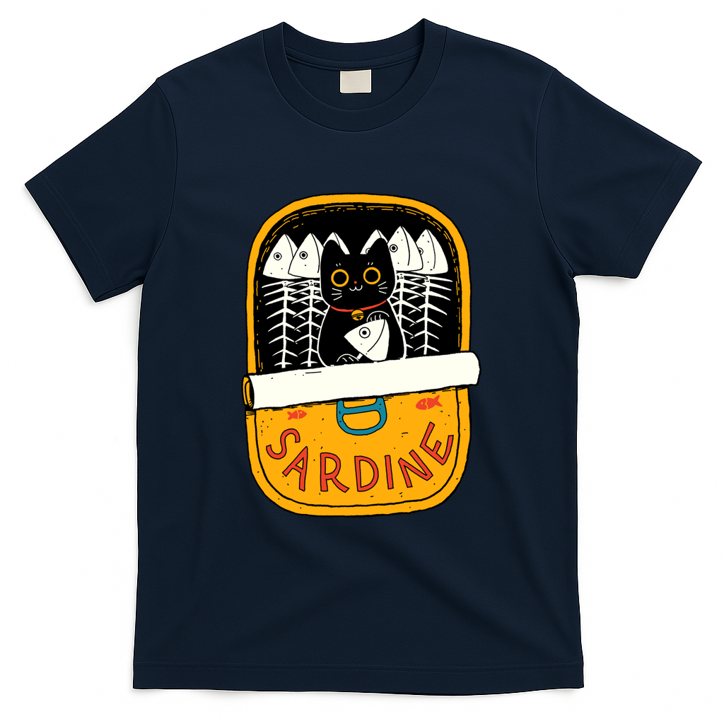 Sardine and cat - Navy