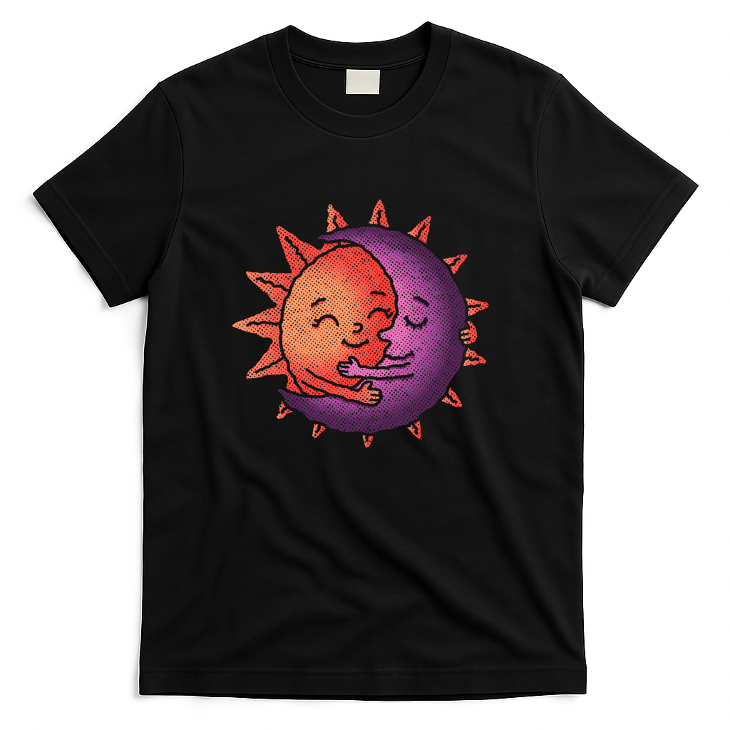 Sun and moon - Black