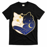 Sun and Moon Yin and Yang Cats T-Shirt