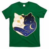 Sun and Moon Yin and Yang Cats T-Shirt