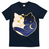 Sun and Moon Yin and Yang Cats T-Shirt