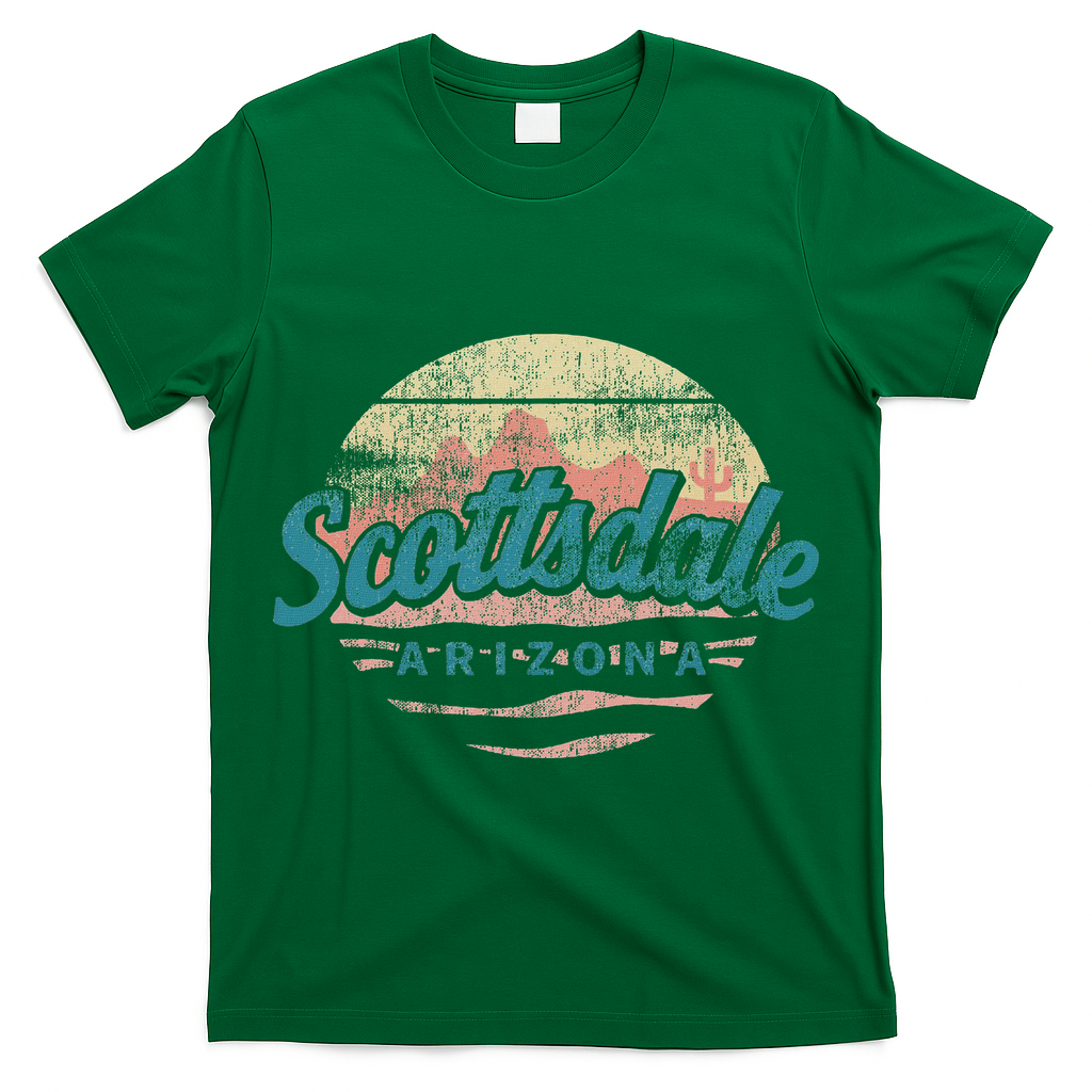 Scottsdale Arizona Retro Vintage Weathered Souvenir T-Shirt