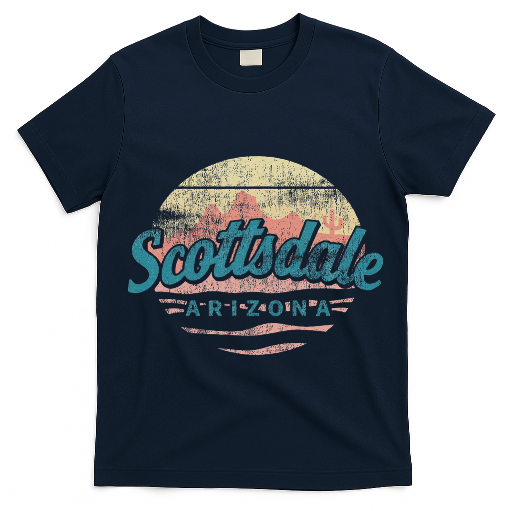 Scottsdale Arizona Retro Vintage Weathered Souvenir T-Shirt
