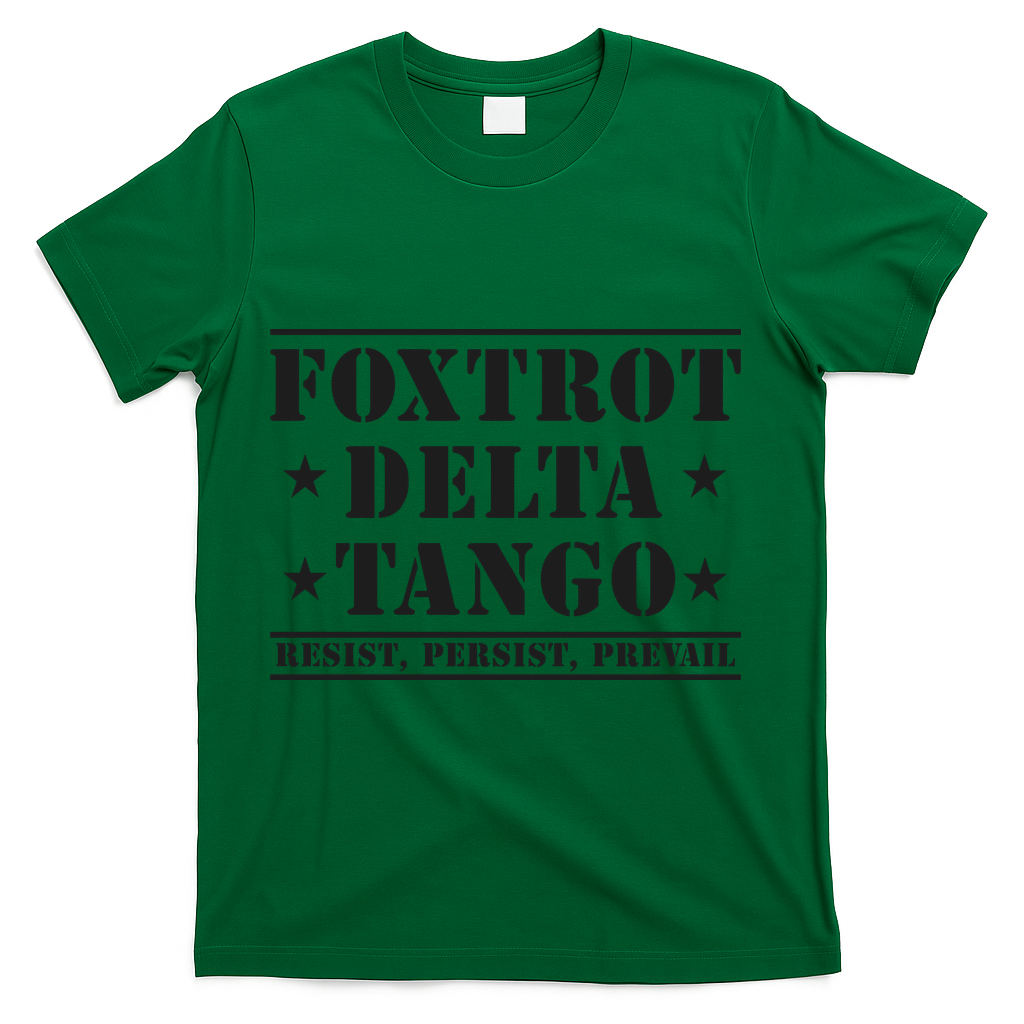 Subtle Anti Trump Fdt Democrat Resistance Gift T-Shirt - Green