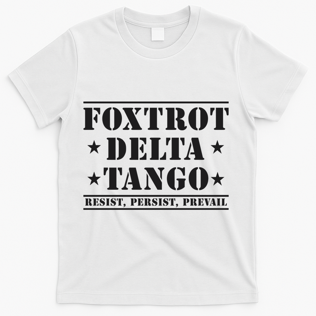 Subtle Anti Trump Fdt Democrat Resistance Gift T-Shirt - White
