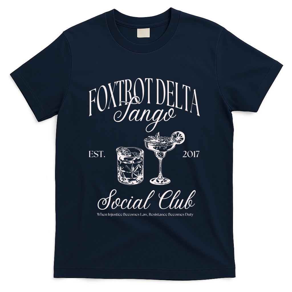 Subtle Anti Trump T-Shirt - Navy