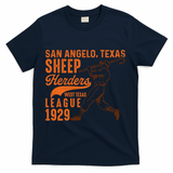 San Angelo Texas Sheep Herders Vintage Athletics T-Shirt - Navy