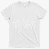 Subtle Anti-Trump Wildflowers Floral Feminist Resist T-Shirt - White