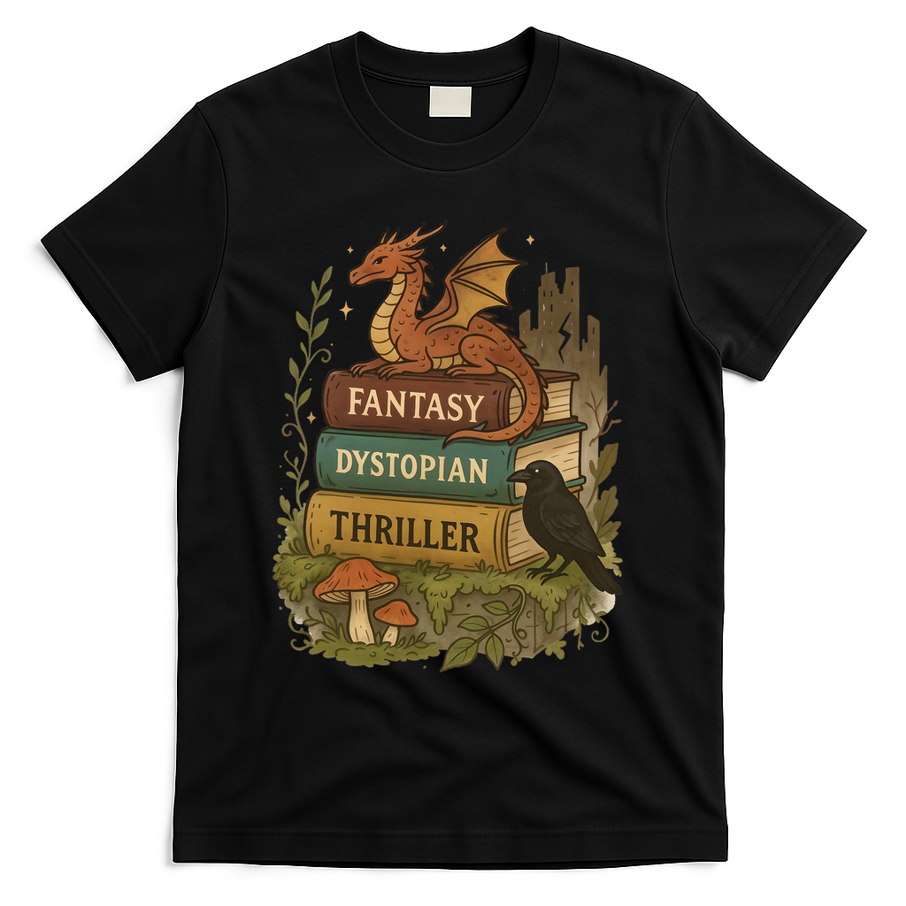 Subtle Book Anti-Trump Book Fantasy Dystopian Thriller T-Shirt - Black