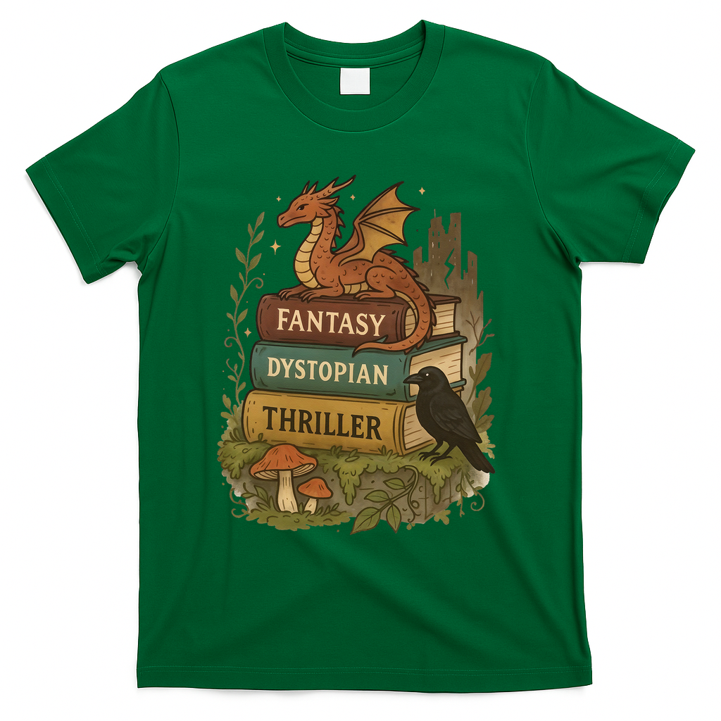 Subtle Book Anti-Trump Book Fantasy Dystopian Thriller T-Shirt - Green