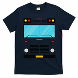 School Bus Costume Simple Halloween Costume Easy Oufit T-Shirt - Navy Blue