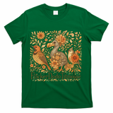 Subtle Birds Flicker Dodo Titmouse Trump Resist Boho Style T-Shirt - Green