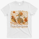 Subtle Birds Flicker Dodo Titmouse Trump Resist Boho Style T-Shirt - White