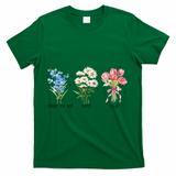 Subtle Boho Flowers Anti Trumpp  T-Shirt - Green