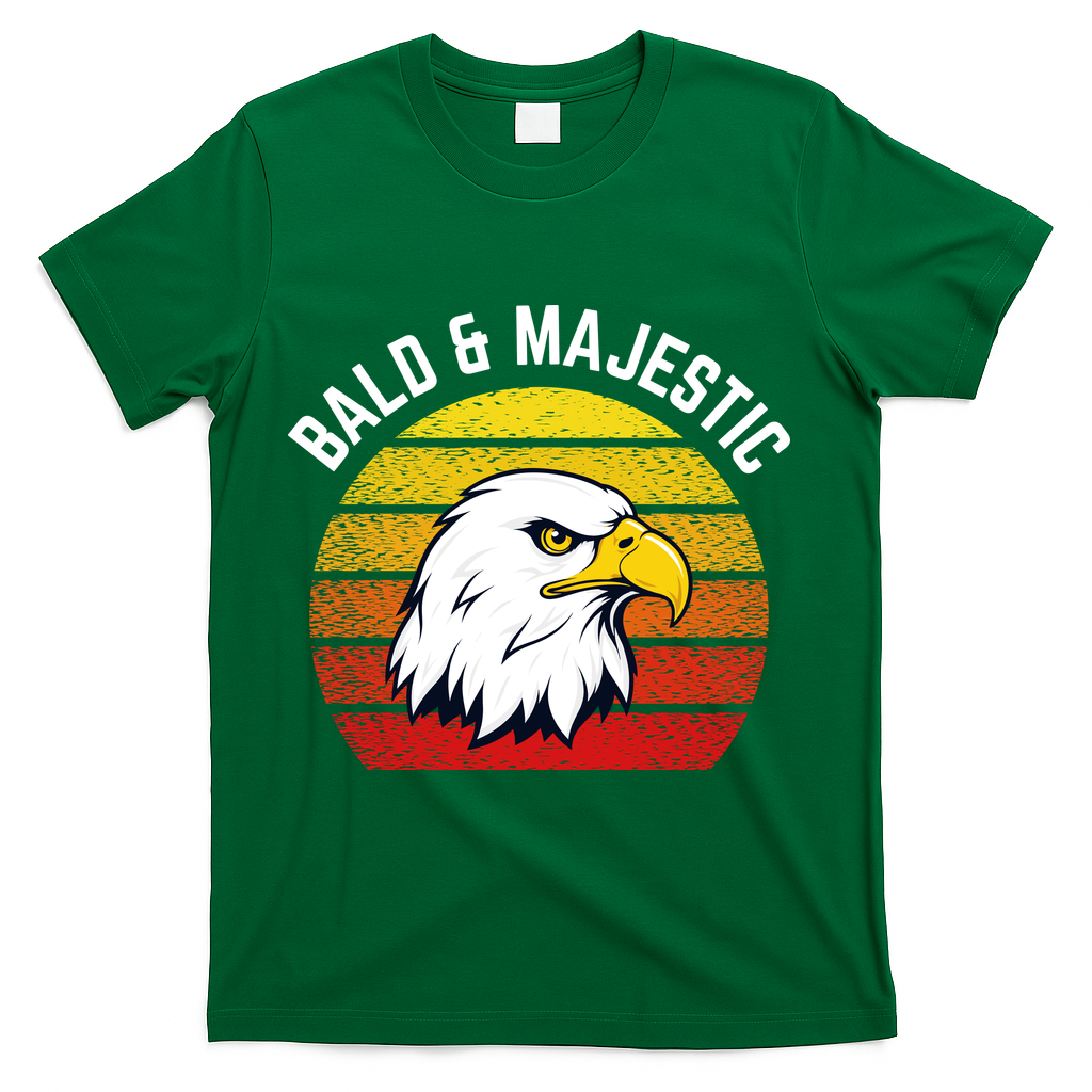 Sexy Bald Guy & Majestic Husband Dad Joke T-Shirt - Green