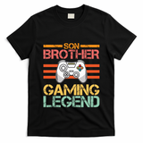 Son Brother Gaming Legend Gamer Family Gaming Brothers Gift T-Shirt