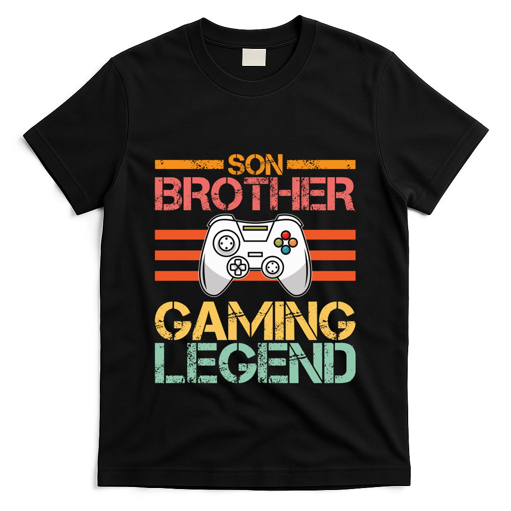Son Brother Gaming Legend Gamer Family Gaming Brothers Gift T-Shirt