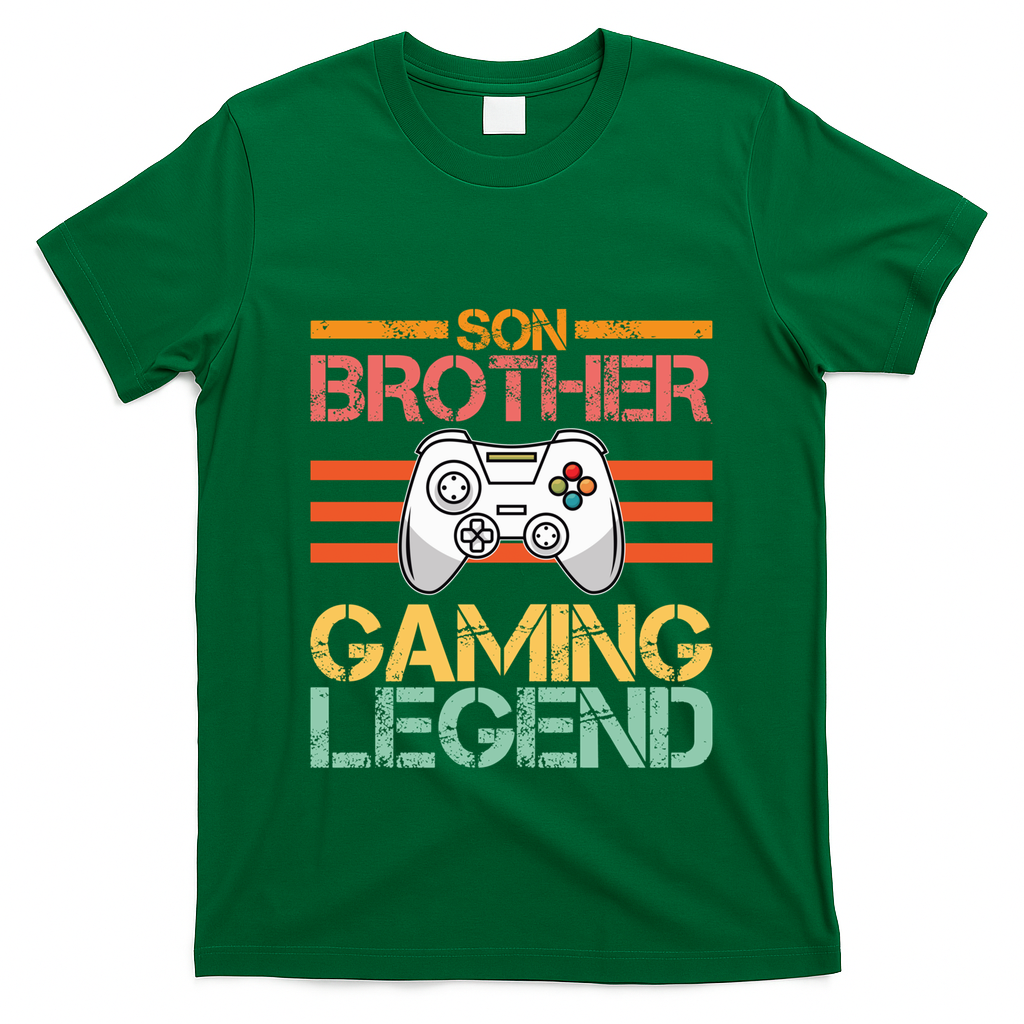 Son Brother Gaming Legend Gamer Family Gaming Brothers Gift T-Shirt