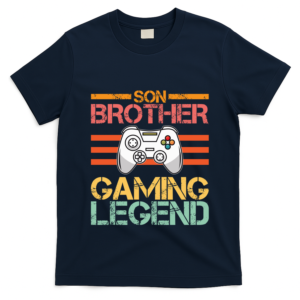 Son Brother Gaming Legend Gamer Family Gaming Brothers Gift T-Shirt