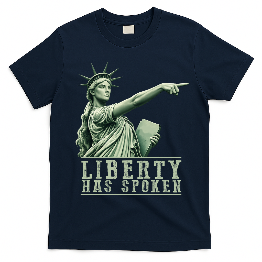 Sophie Basketball Point God Liberty Has Spoken T-Shirt - Navy Blue