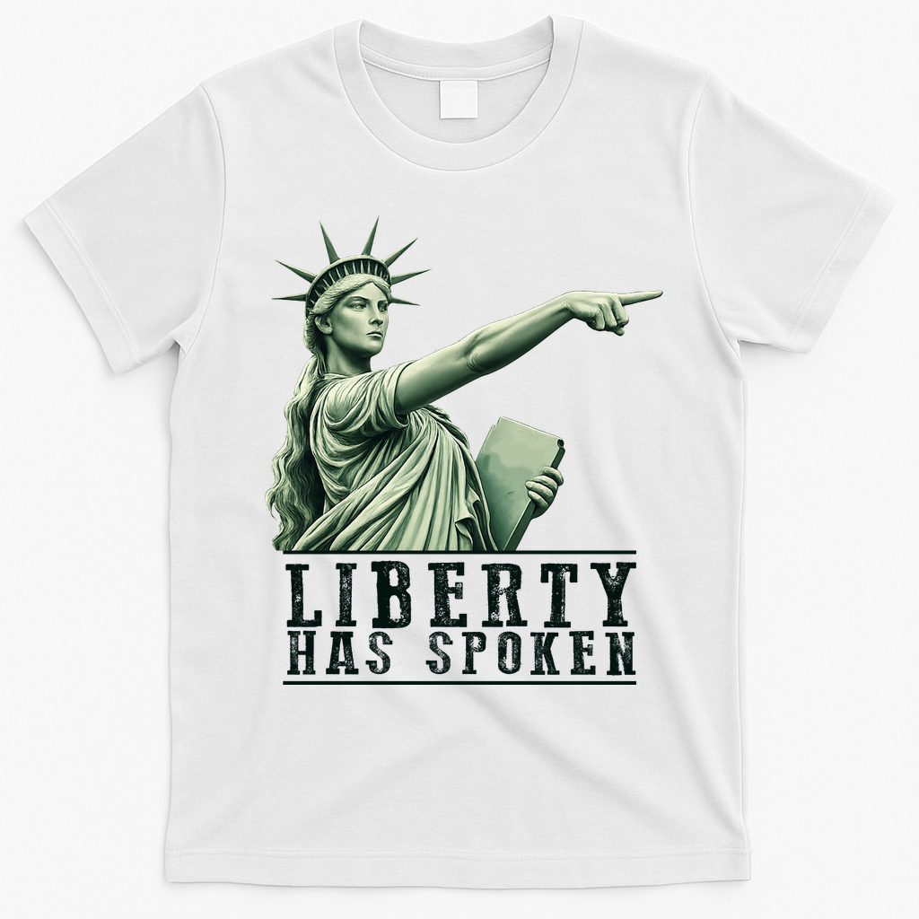 Sophie Basketball Point God Liberty Has Spoken T-Shirt - White