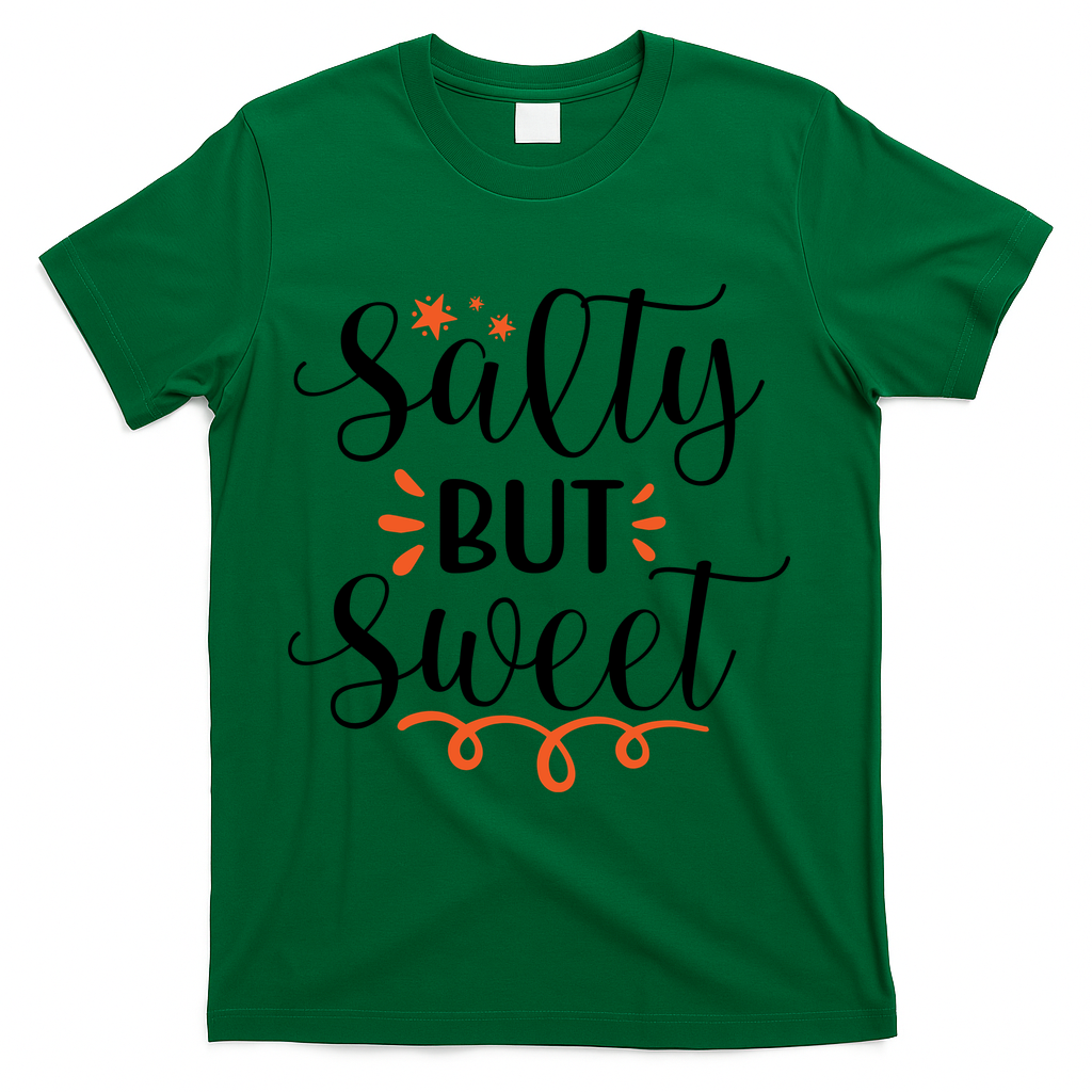 Salty But Sweet Summer Beach T-Shirt - Green