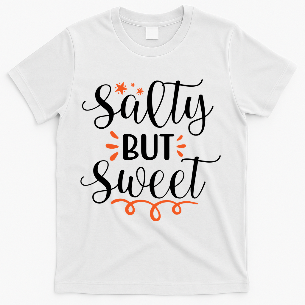 Salty But Sweet Summer Beach T-Shirt - White
