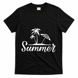 Summer Beach Tropical Vacation T-Shirt - Black
