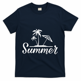 Summer Beach Tropical Vacation T-Shirt - Navy