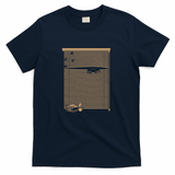 Spying Cat Black and White Window by Tobe Fonseca - Navy