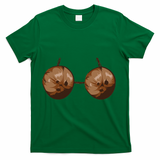 Summer Coconut Bra Halloween Costume Funny Outfit Gift T-Shirt - Green