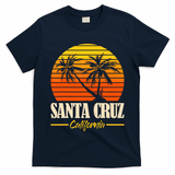 Santa Cruz California Retro Vintage Sunset Beach 70s 80s T-Shirt