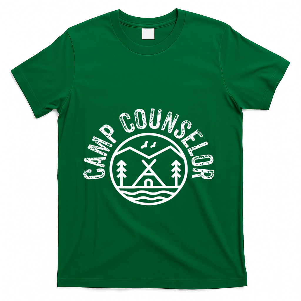 Summer Camp Counselor Staff Gift T-Shirt - Green