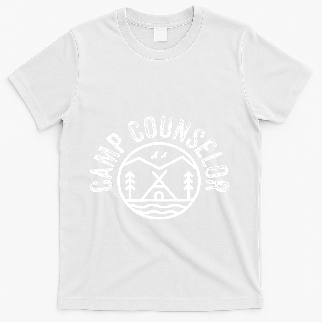 Summer Camp Counselor Staff Gift T-Shirt - White