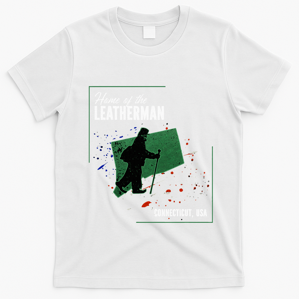 Supernatural Connecticut Cryptid Home Of The Leatherman T-Shirt - White