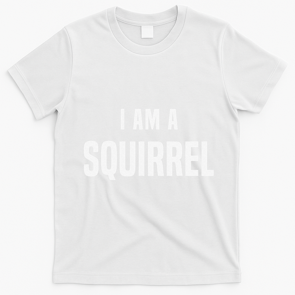 Squirrel Costume Easy Simple Halloween Costumes T-Shirt - White