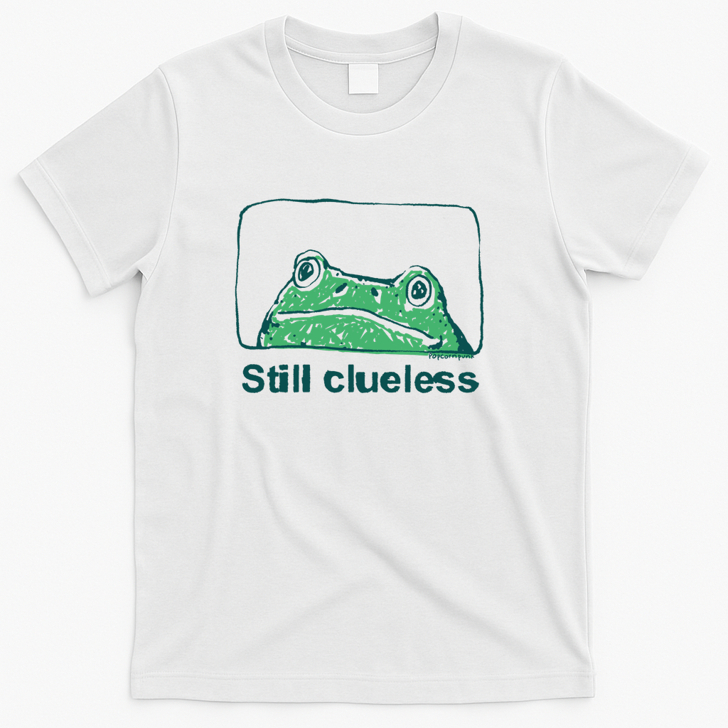 Still clueless frog - White