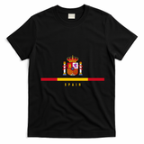 Spanish Coat Of Arms Proud Spain Fan T-Shirt - Black