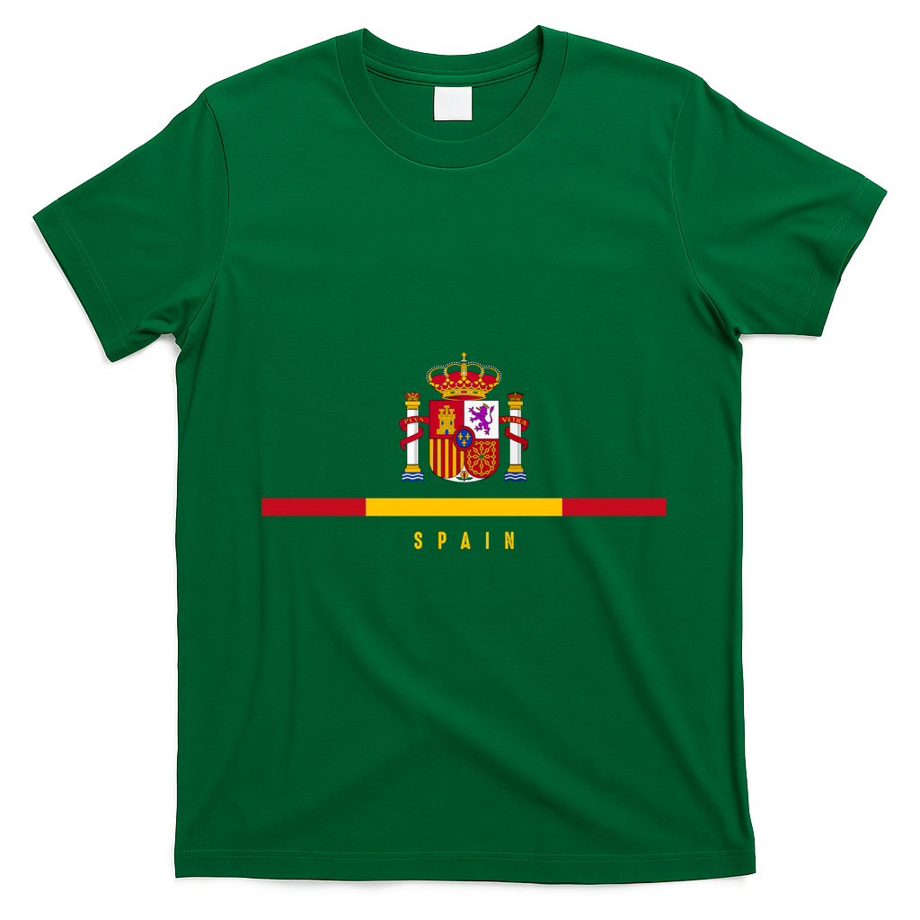 Spanish Coat Of Arms Proud Spain Fan T-Shirt - Irish Green