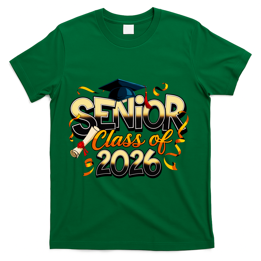 Senior Class Of 2026 T-Shirt - Green