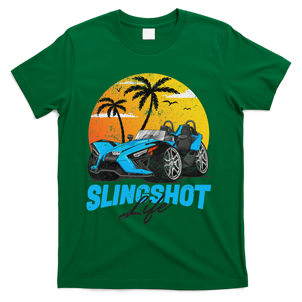 Slingshot Car Riders Lovers Summer Sling Shot T-Shirt - Green