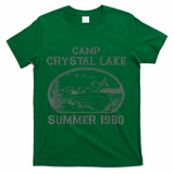Summer Camp Retro 1980 Crystal Clear Lake Halloween Friday T-Shirt - Green