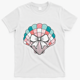 Seashell Coquette Summer Vibes Coastal Hawaii Preppy Beach T-Shirt - White